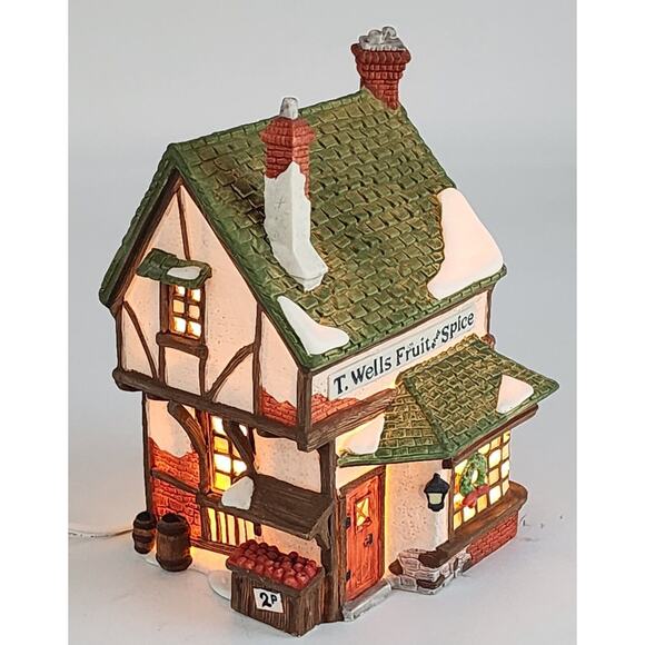 Dept 56 T. Wells Fruit and Spice Heritage Collection Dickens Series VTG 1985 - Picture 5 of 16